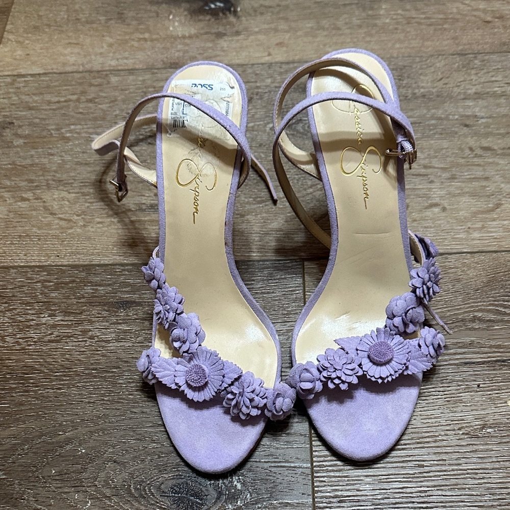 Jessica Simpson Lavender Floral Heels